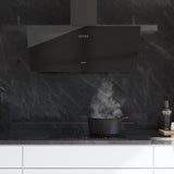 Cecotec Conventional Hood 90 cm Bolero Flux DM 906500 Black Glass LED-7