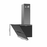 Conventional Hood Cecotec Bolero Flux DT 908010 Black-2