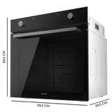 Oven Cecotec Bolero Hexa C126400 Glass Black 2800 W 80 L-4