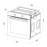 Oven Cecotec Bolero Hexa C126400 Glass Black 2800 W 80 L-8