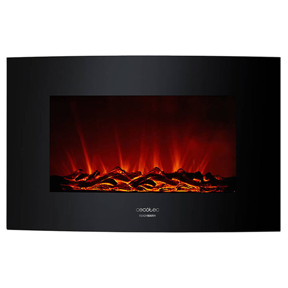 Decorative Electric Chimney Breast Cecotec Warm 3500 Curved Flames 2000W-0