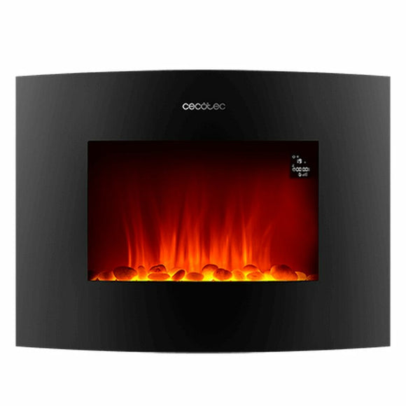 Decorative Electric Chimney Breast Cecotec Ready Warm 2250 Curved Flames Connected Black 1000 - 2000 W 2000 W-0