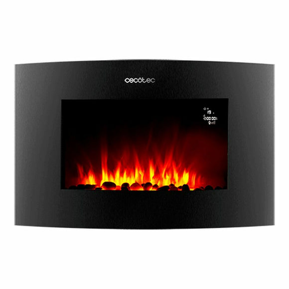 Decorative Electric Chimney Breast Cecotec Ready Warm 3550 Curved Flames Connected Black 1000 - 2000 W-0