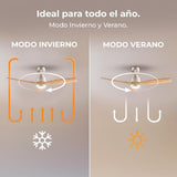 Ceiling Fan Cecotec EnergySilence Aero 5295 GoldWhite Ø 132 cm White Golden 18 W 35 W-2