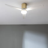 Ceiling Fan with Light Cecotec EnergySilence Aero 5600 Aqua White Brown Golden 18 W 40 W-3