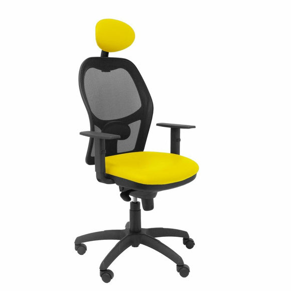 Office Chair with Headrest Jorquera malla P&C SNSPAMC Yellow-0