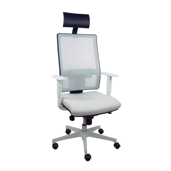 Office Chair with Headrest Horna P&C 0B4BRPC White-0