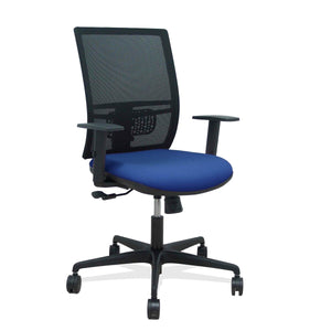 Office Chair Yunquera P&C 0B68R65 Navy Blue-0