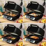 InnovaGoods Air Fryer with Grill 12-in-1 6000 Black Steel 3400 W 6 L