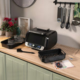 InnovaGoods Air Fryer with Grill 12-in-1 6000 Black Steel 3400 W 6 L