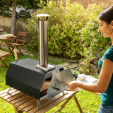InnovaGoods Pellet Pizza Oven with Accessories Pizzahven – Portable Outdoor Chimney