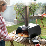 InnovaGoods Pellet Pizza Oven with Accessories Pizzahven – Portable Outdoor Chimney