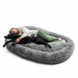 Human Dog Bed XXL InnovaGoods Grey-3