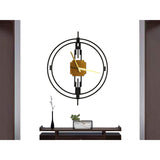 Wall Clock Romimex Black Metal 46 x 56 x 4 cm-1