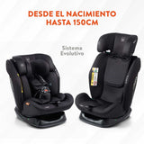 Car Chair Babyauto LOLO IBELT Black 0 (de 0 a 10 kilos) I (9 - 18 kg) II (15-25 kg) III (22 - 36 kg) Children's ECE R129/04-7
