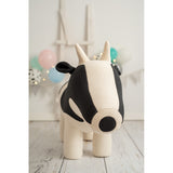 Fluffy toy Crochetts AMIGURUMIS MAXI White Black Cow 110 x 73 x 45 cm-10