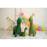 Fluffy toy Crochetts AMIGURUMIS MAXI Green Dinosaur 100 x 93 x 30 cm-9