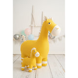 Fluffy toy Crochetts AMIGURUMIS PACK Yellow Horse 38 x 18 x 42 cm 94 x 33 x 100 cm 2 Pieces-5
