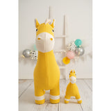 Fluffy toy Crochetts AMIGURUMIS PACK Yellow Horse 38 x 18 x 42 cm 94 x 33 x 100 cm 2 Pieces-3