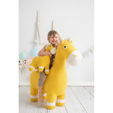 Fluffy toy Crochetts AMIGURUMIS PACK Yellow Horse 38 x 18 x 42 cm 94 x 33 x 100 cm 2 Pieces-1