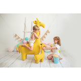 Fluffy toy Crochetts AMIGURUMIS PACK Yellow Giraffe 53 x 16 x 55 cm 90 x 33 x 128 cm 2 Pieces-4