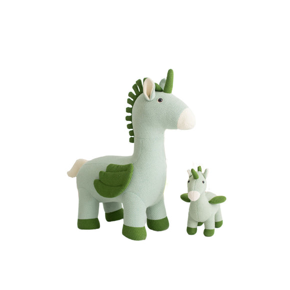 Fluffy toy Crochetts AMIGURUMIS PACK Green Unicorn 51 x 26 x 42 cm 98 x 33 x 88 cm 2 Pieces-0
