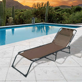 Marbueno Sun-lounger Brown 190 x 27 58 cm