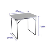 Folding Table Marbueno 80 x 70 x 60 cm Multicolour-1