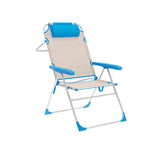 Folding Chair Marbueno Blue Beige 67 x 99 x 66 cm-0