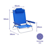 Folding Chair Marbueno Blue 61 x 82 x 68 cm-1