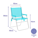 Folding Chair Marbueno Aquamarine 52 x 80 x 56 cm-1