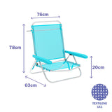 Folding Chair Marbueno Aquamarine 63 x 78 x 76 cm-1