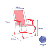 Folding Chair Marbueno Coral 59 x 83 x 51 cm-1