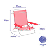 Folding Chair Marbueno Coral 63 x 76 x 78 cm-1