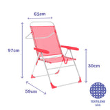 Folding Chair Marbueno Coral 59 x 97 x 61 cm-1