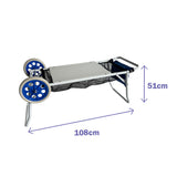 Multi-purpose Cart Marbueno White PVC Steel Red 108 x 51 x 51 cm-1