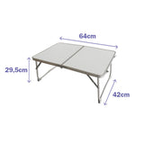 Marbueno Folding Table D1400079 White 64 x 295 42 cm Aluminium