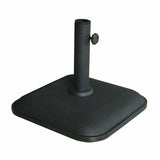Marbueno Square Umbrella Base Cement 35X35X5.2 cm 11KG Black Garden Pool Terrace 10455-0