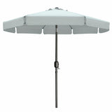 Marbueno Umbrella Steel 8 Ribs D300 cm Polyester White Garden, Pool, Terrace 10491-0