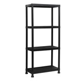 Marbueno Shelf 4 Shelves Black Plastic 61x31x131 cm Garden 10537-0