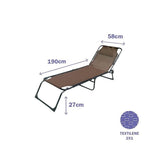 Sun-lounger Marbueno Green 190 x 27 x 58 cm-0