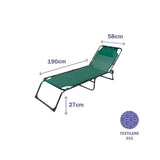 Sun-lounger Marbueno Brown 190 x 27 x 58 cm-2