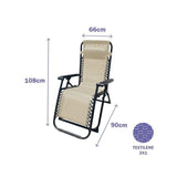 Sun-lounger Marbueno 190 x 27 x 58 cm Beige-1