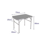 Folding Table Marbueno Grey 75 x 60 x 55 cm-0