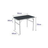Folding Table Marbueno Grey 90 x 70 x 60 cm-0