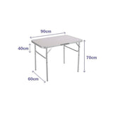 Folding Table Marbueno White 90 x 70 x 60 cm-0