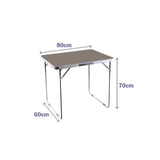 Folding Table Marbueno Brown 80 x 60 x 70 cm-1