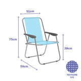 Folding Chair Marbueno Blue 59 x 75 x 51 cm-1