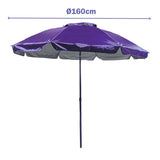 Beach parasol Marbueno Purple 200 cm-1