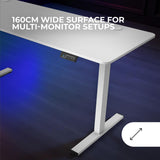 Desk Mars Gaming MGDERGOPRO160W White 160 x 60 cm-8
